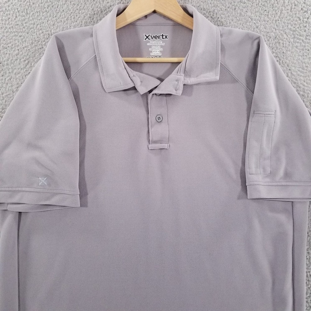 Vertx Polo Shirt Mens XL Gray Coldblack Knit Utility Workwear Tactical Duty